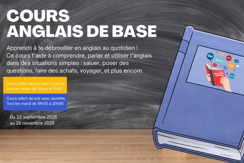 Cours d'anglais de jour
