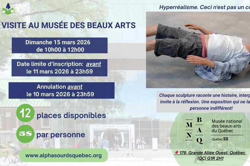 Visite au Musée des Beaux Arts: Hyperréalisme. Ceci n'est pas un corps